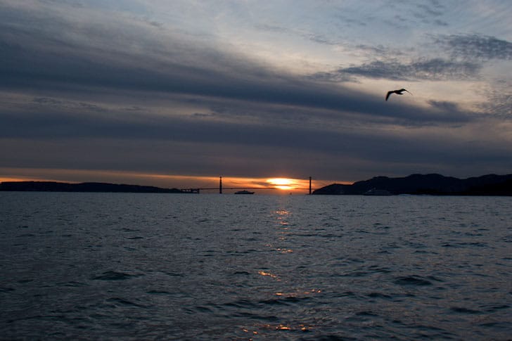 December Sunset at the Golden Gate