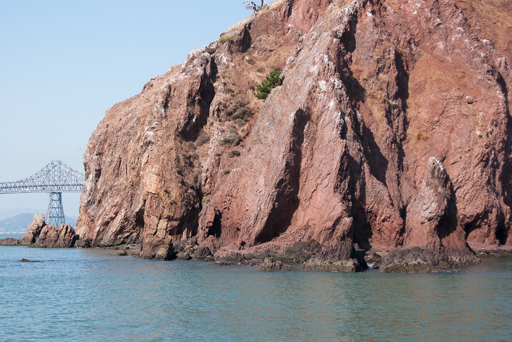 Red Rock Island with 580 Freeway in Background