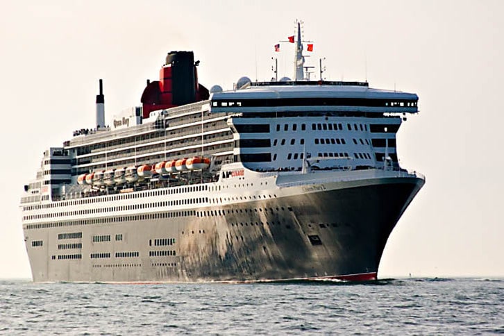 The Queen Mary 2 Offshore Near San Francisco